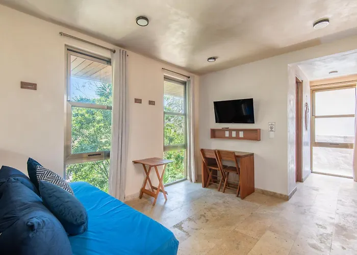 Apartamento Jungle Loft With Terrace & Natural Light - Santuario Boutique Chemuyil