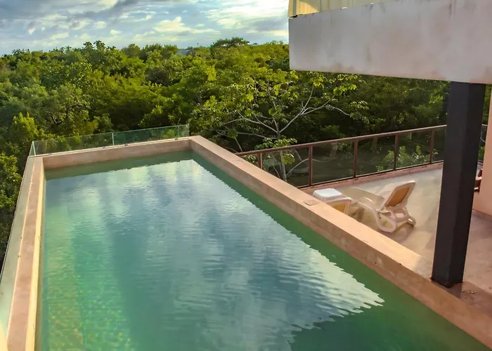 Jungle Loft With Terrace & Natural Light - Santuario Boutique Chemuyil