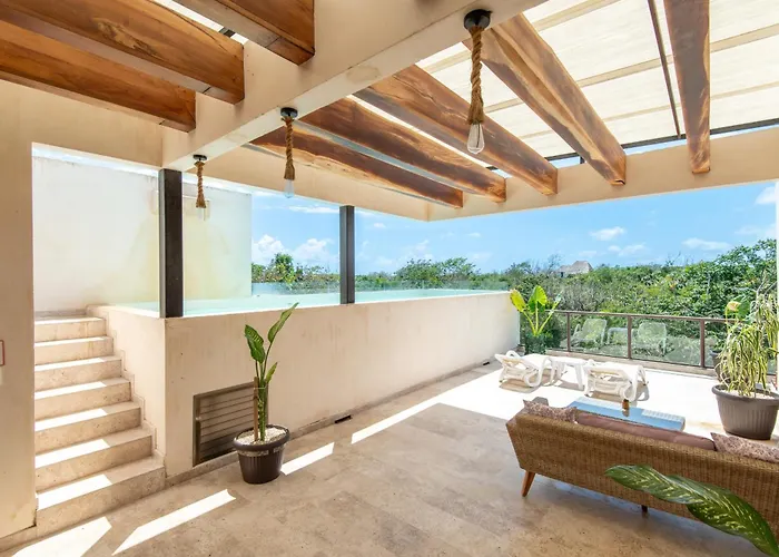 Jungle Loft With Terrace & Natural Light - Santuario Boutique Chemuyil